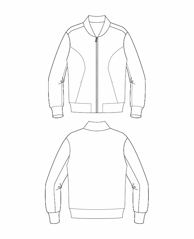 Itch to Stitch Causeway Bomber Jacket - Image 10