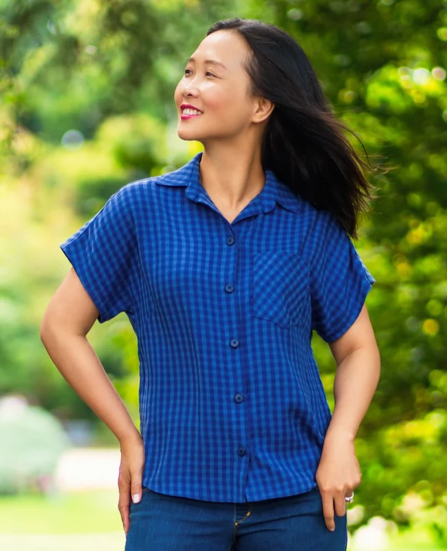 Itch to Stitch Nosara Shirt - Printed copy shop SIZES 16-40/D CUP (+£7.00)