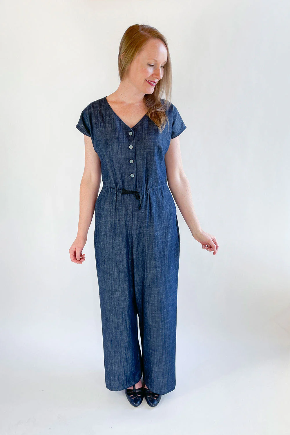 Jennifer Lauren Handmade Farris Jumpsuit and Playsuit (SIZES 6-24 / A-D CUPS) - Printed copy shop (+£7.00)