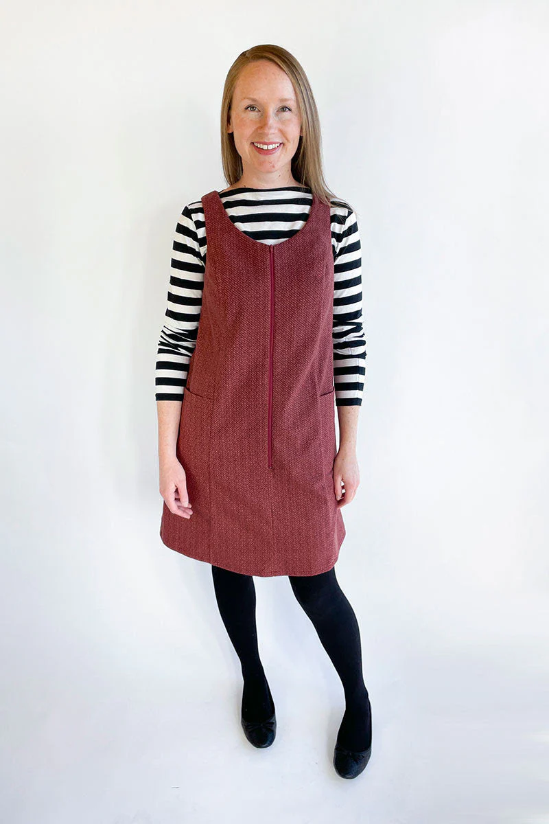 Jennifer Lauren Handmade Georgie Pinafore - Printed copy shop SIZES 6-24 / B CUP (+£7.00)