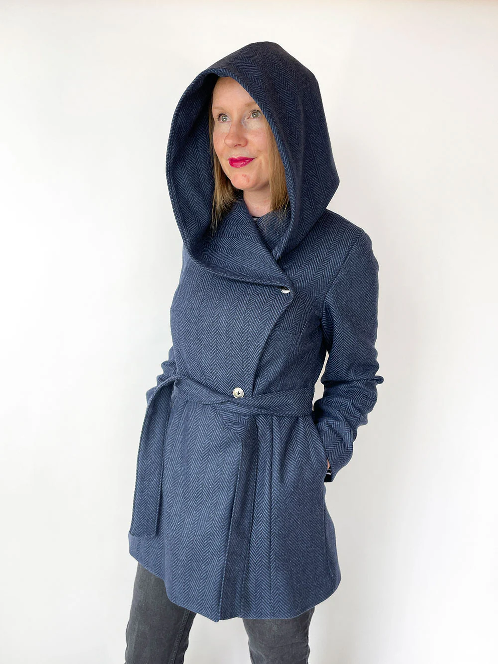 Jennifer Lauren Handmade Willa Wrap Coat Hood Expansion Pack - Image 4
