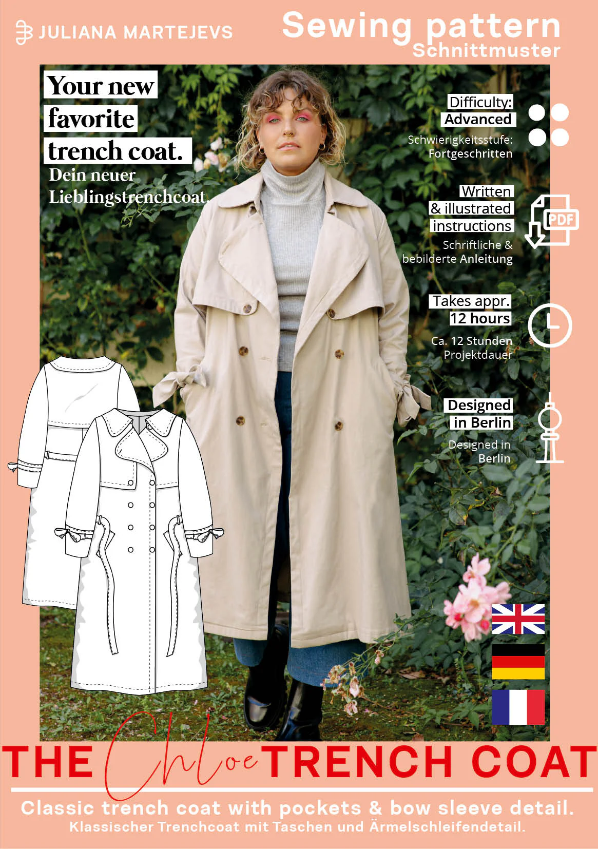 JULIANA MARTEJEVS Chloe Trench Coat - Image 6
