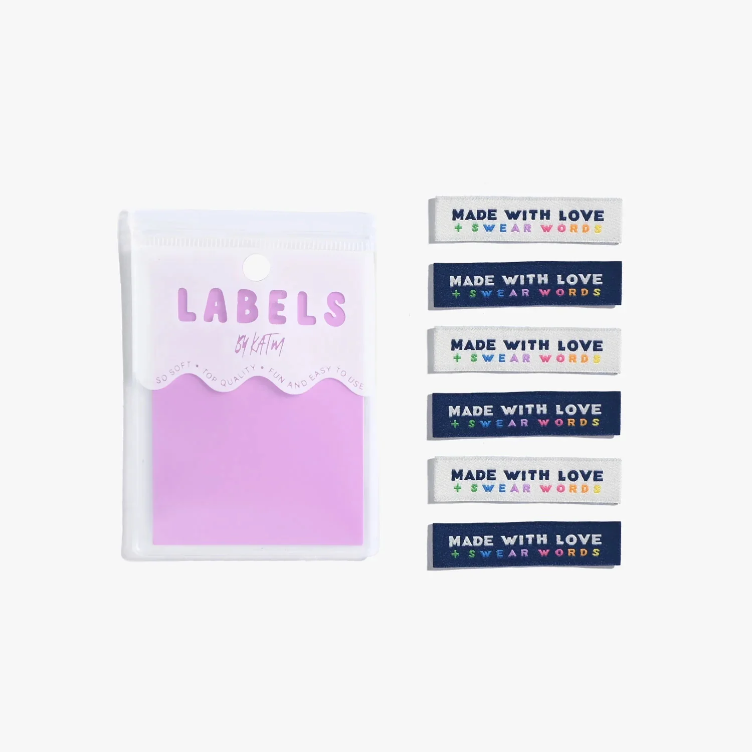 Kylie & The Machine 'Made With Love and Swear Words' Woven Labels - Image 7