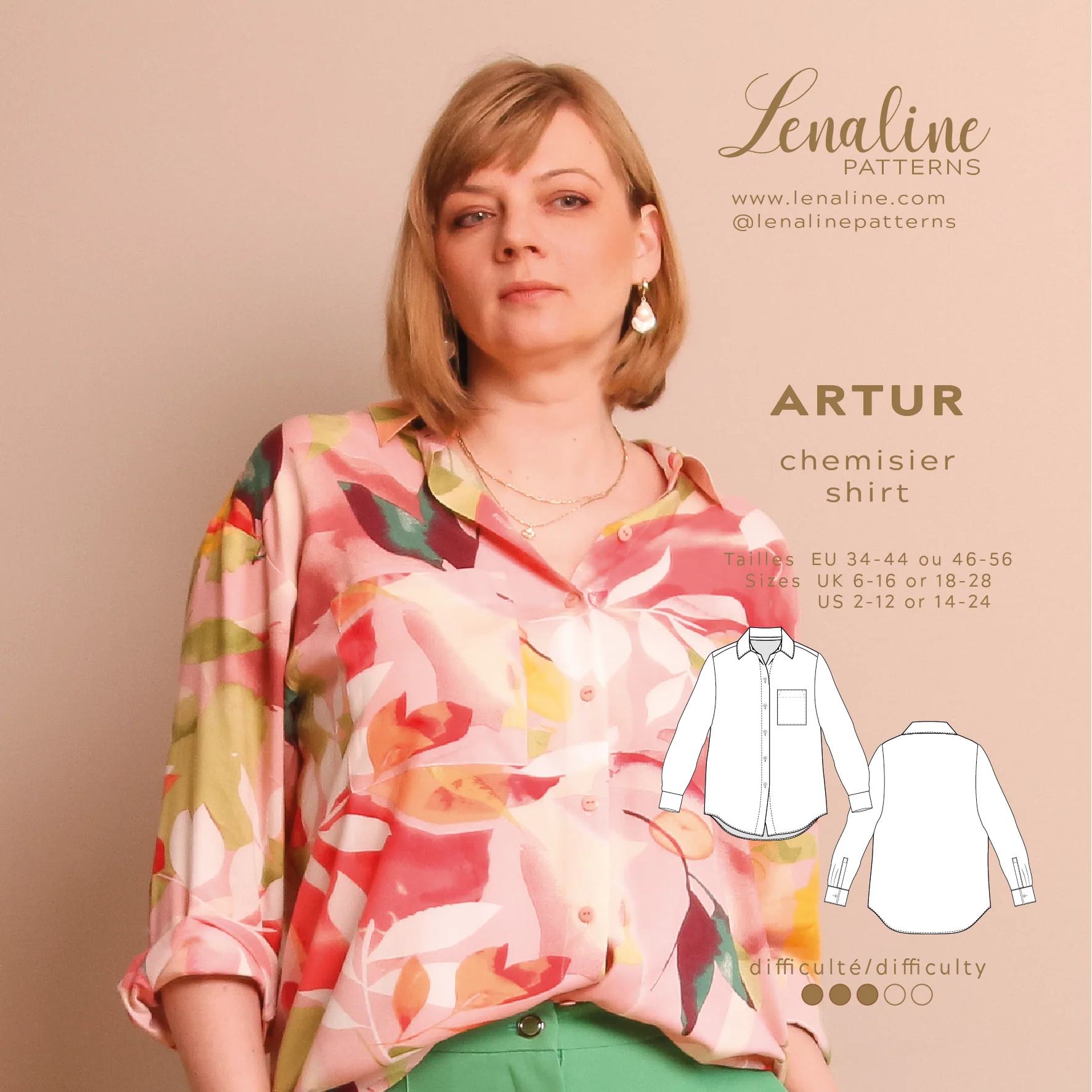 Lenaline Patterns Artur Shirt - Image 7