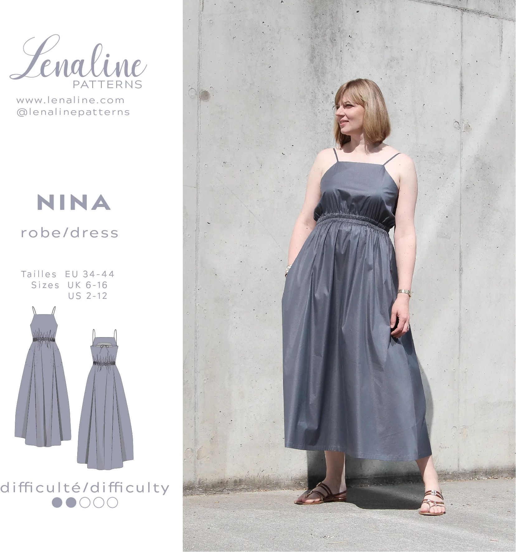 Lenaline Patterns Nina Dress - Image 8