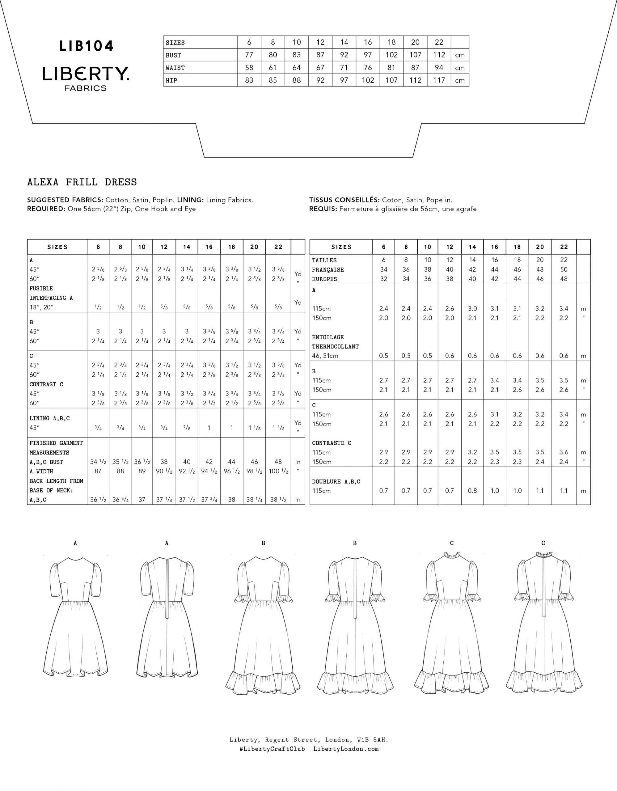 Liberty Sewing Patterns Alexa Frill Dress - Image 5