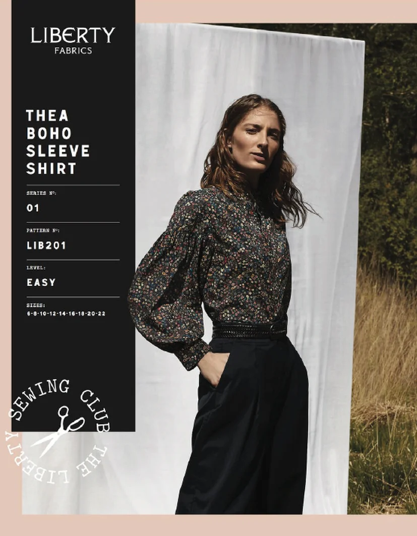 Liberty Sewing Patterns Thea Boho Sleeve Shirt - Image 6