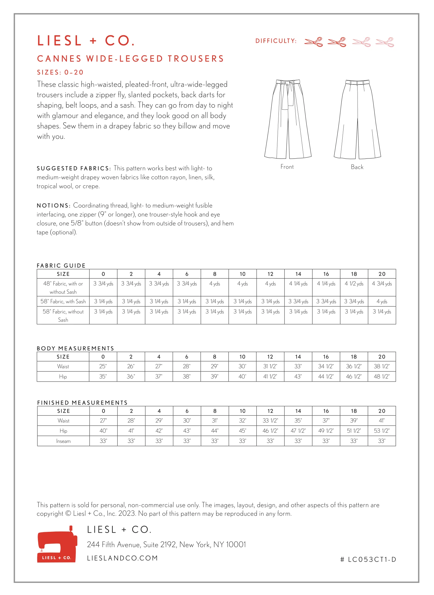 Liesl + Co Cannes Wide-legged Trousers - Image 12