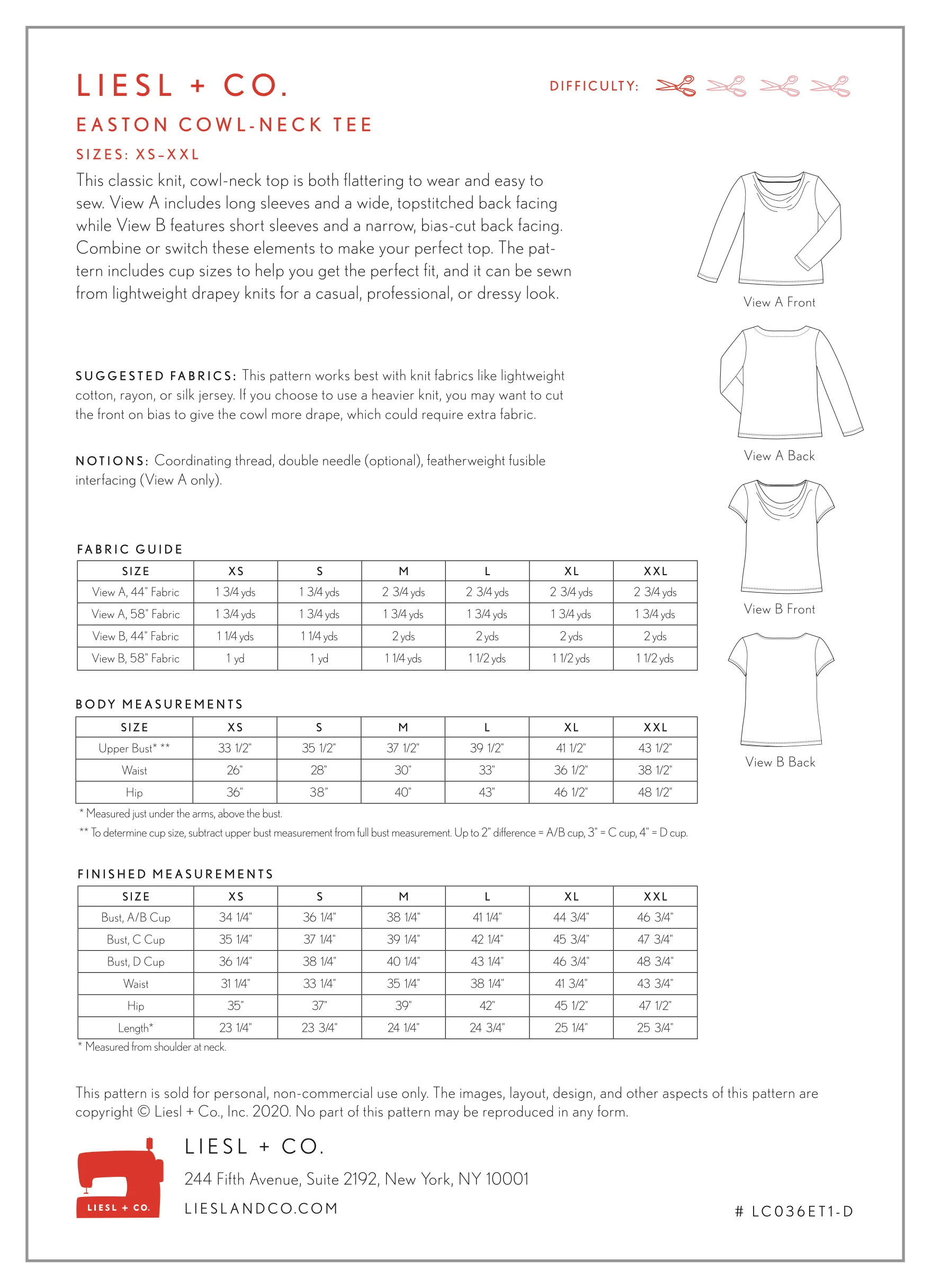 Liesl + Co Easton Cowl-neck Tee - Image 12