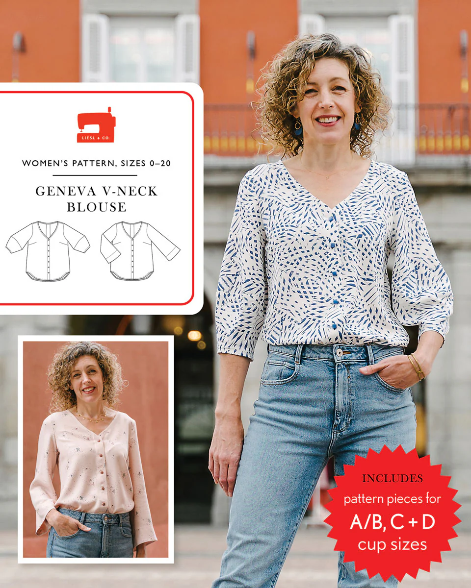 Liesl + Co Geneva V-neck Blouse - Image 12