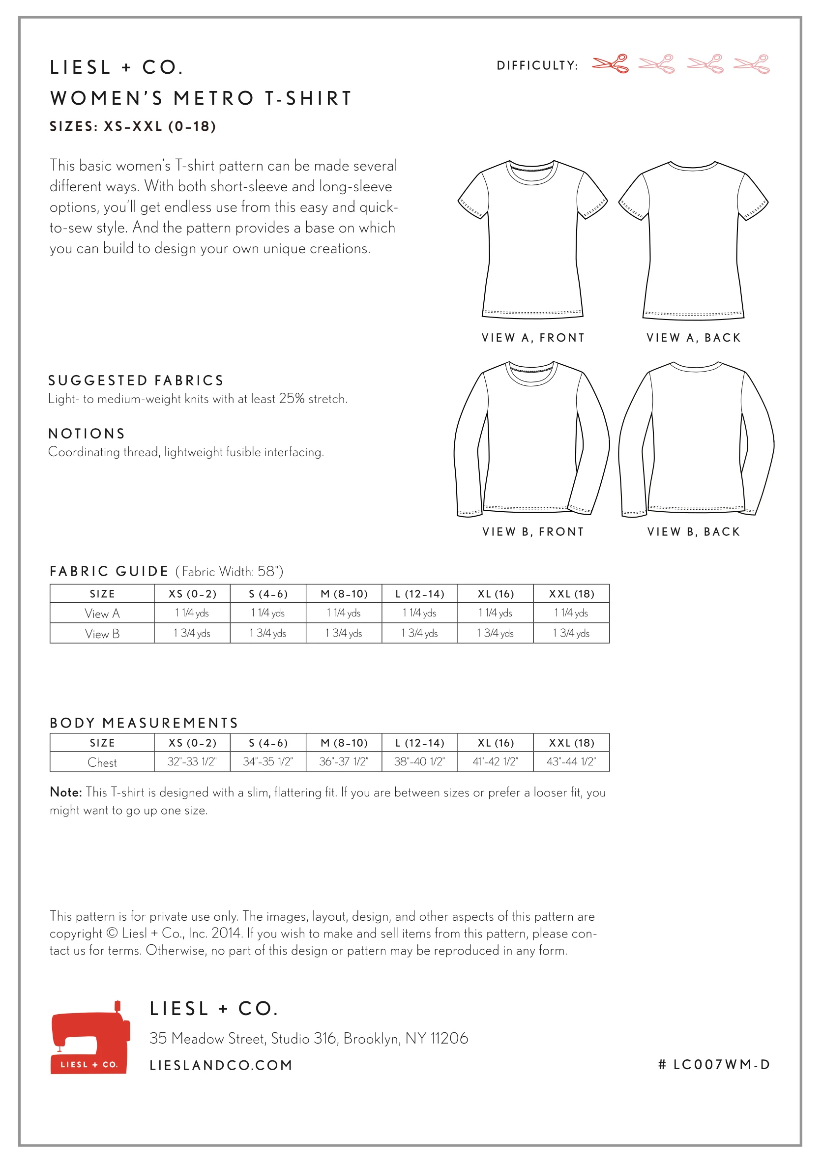 Liesl + Co Women's Metro T-shirt PDF - Image 13