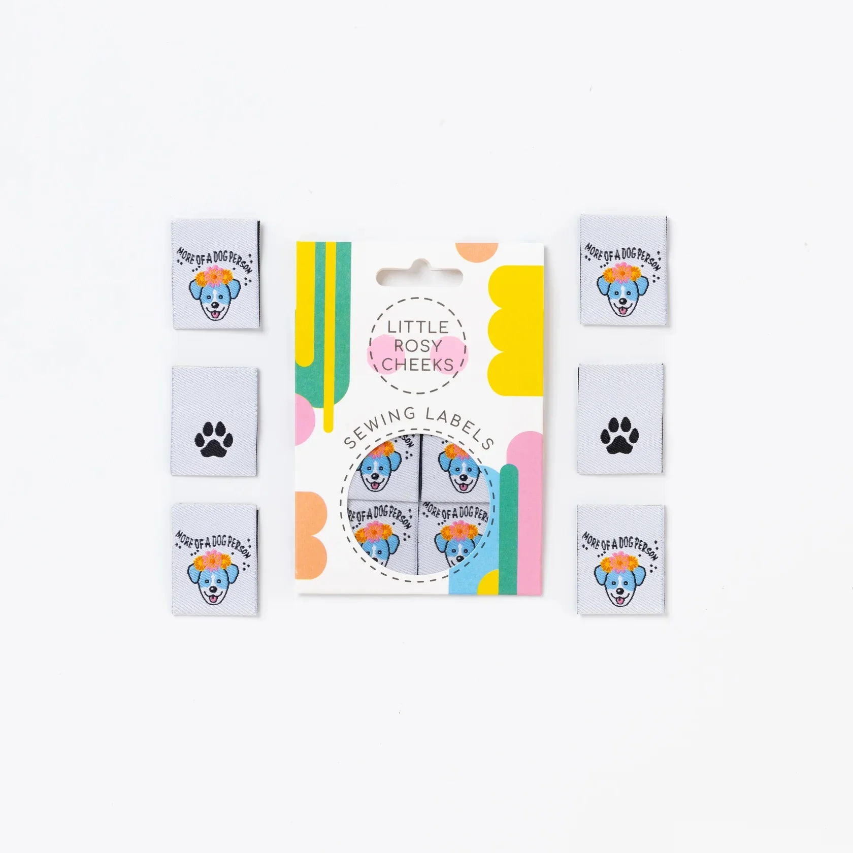 Little Rosy Cheeks 'More of a Dog Person' Labels - Image 6
