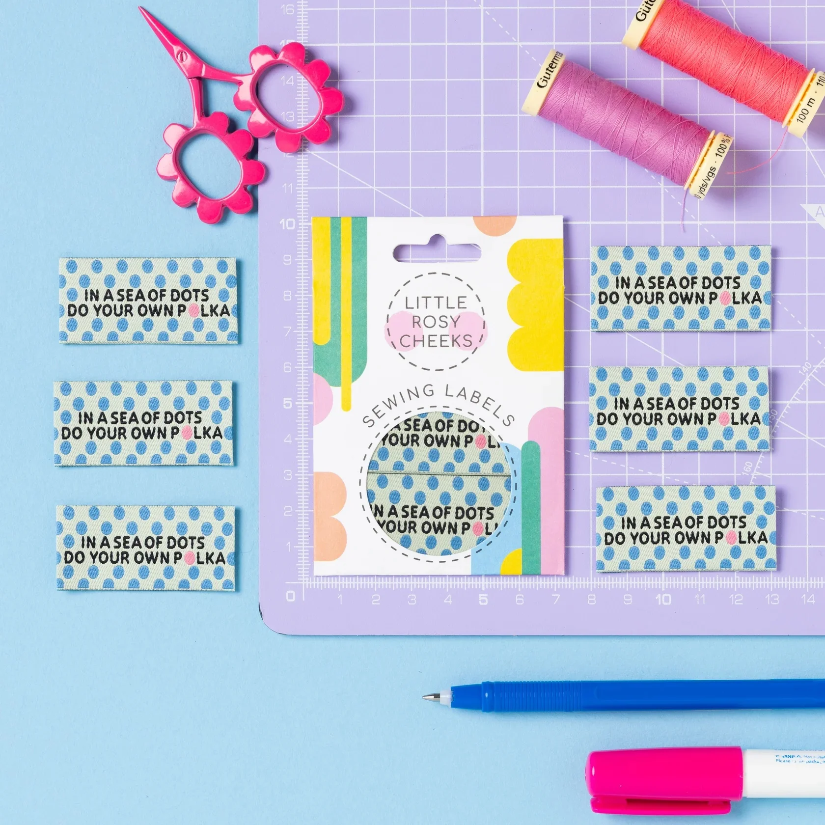 Little Rosy Cheeks 'Sea of Dots' Labels - Image 3