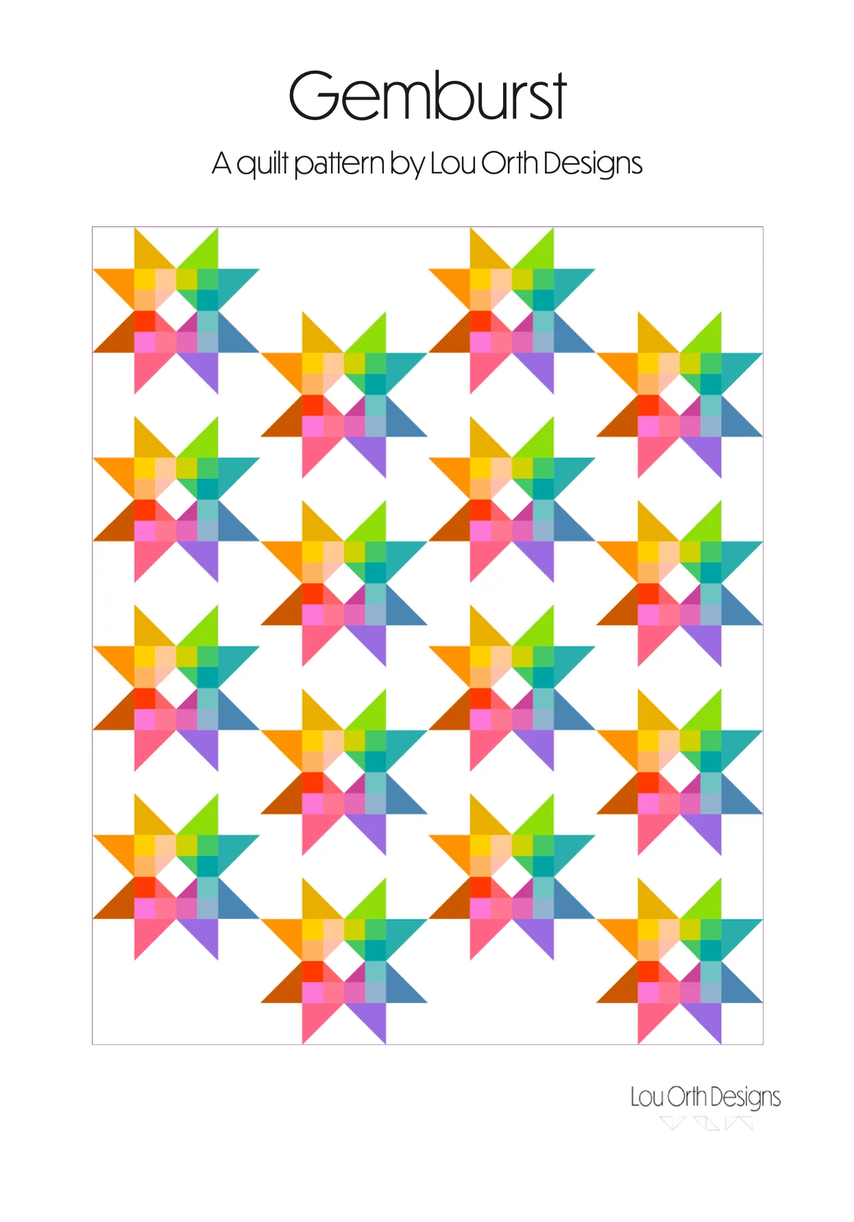 Lou Orth Designs Gemburst Quilt PDF - Image 6