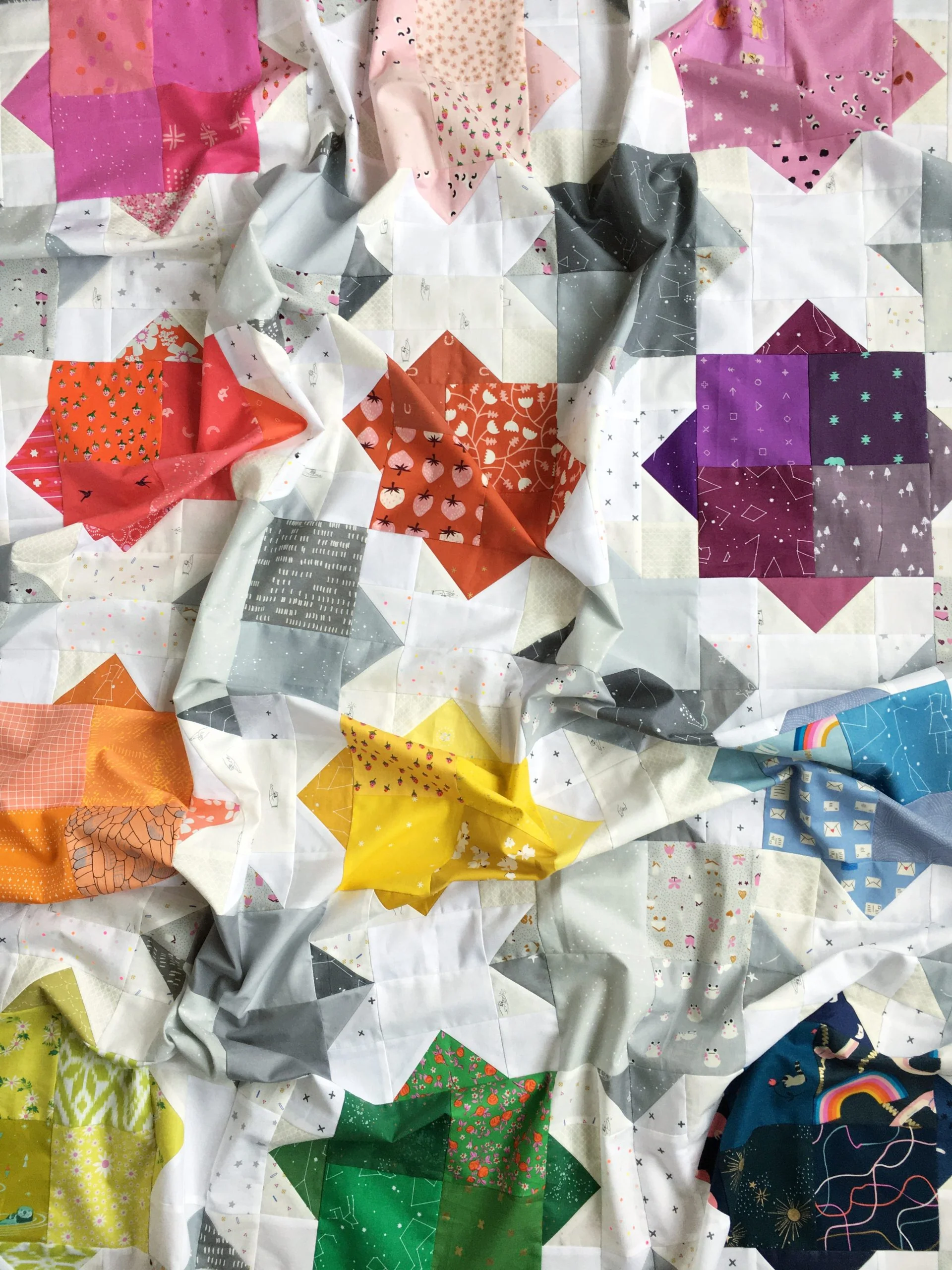 Lou Orth Designs Suncatcher Stars Quilt PDF - Image 4