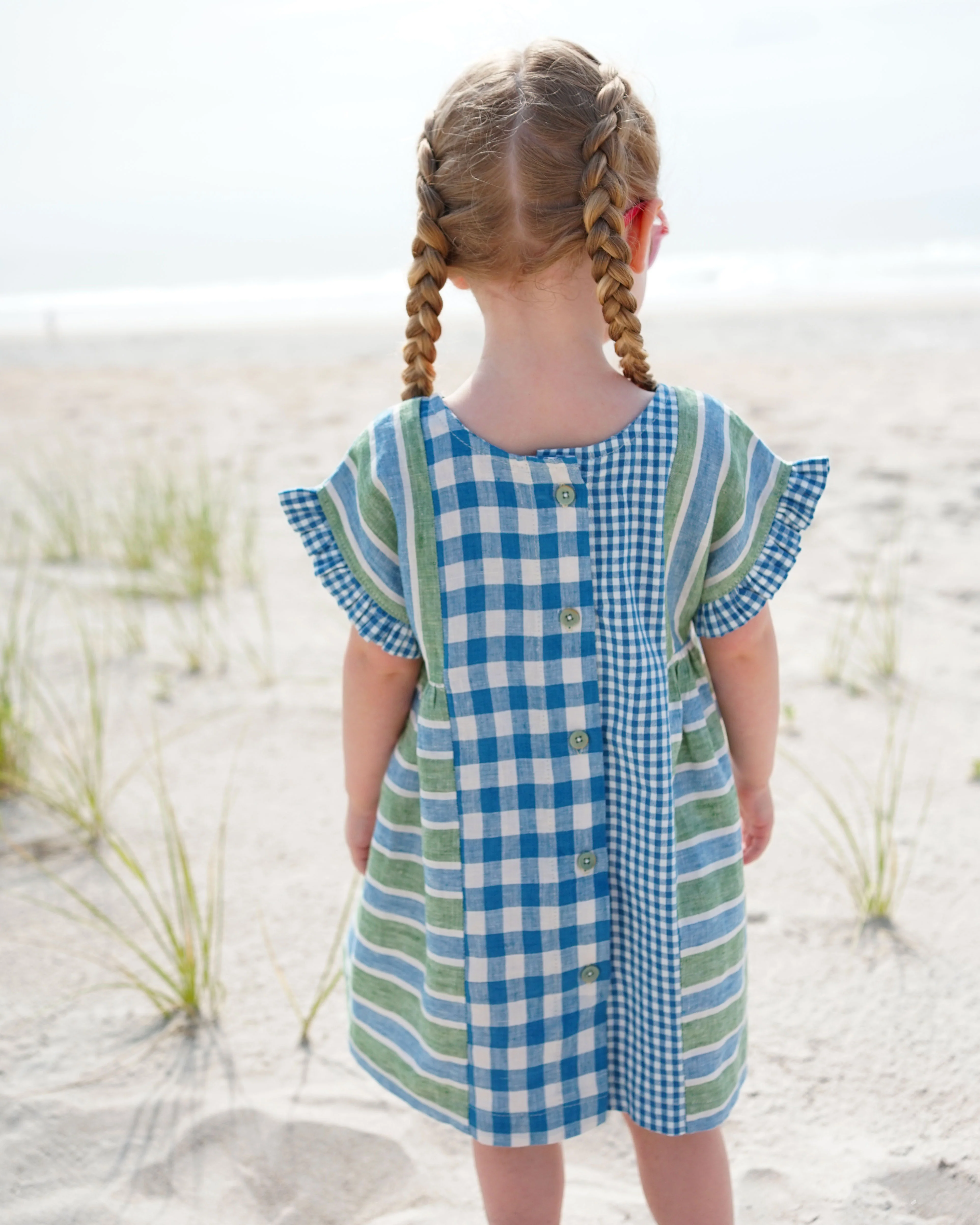 Matchy Matchy Children's Collage Gather Dress - Image 8