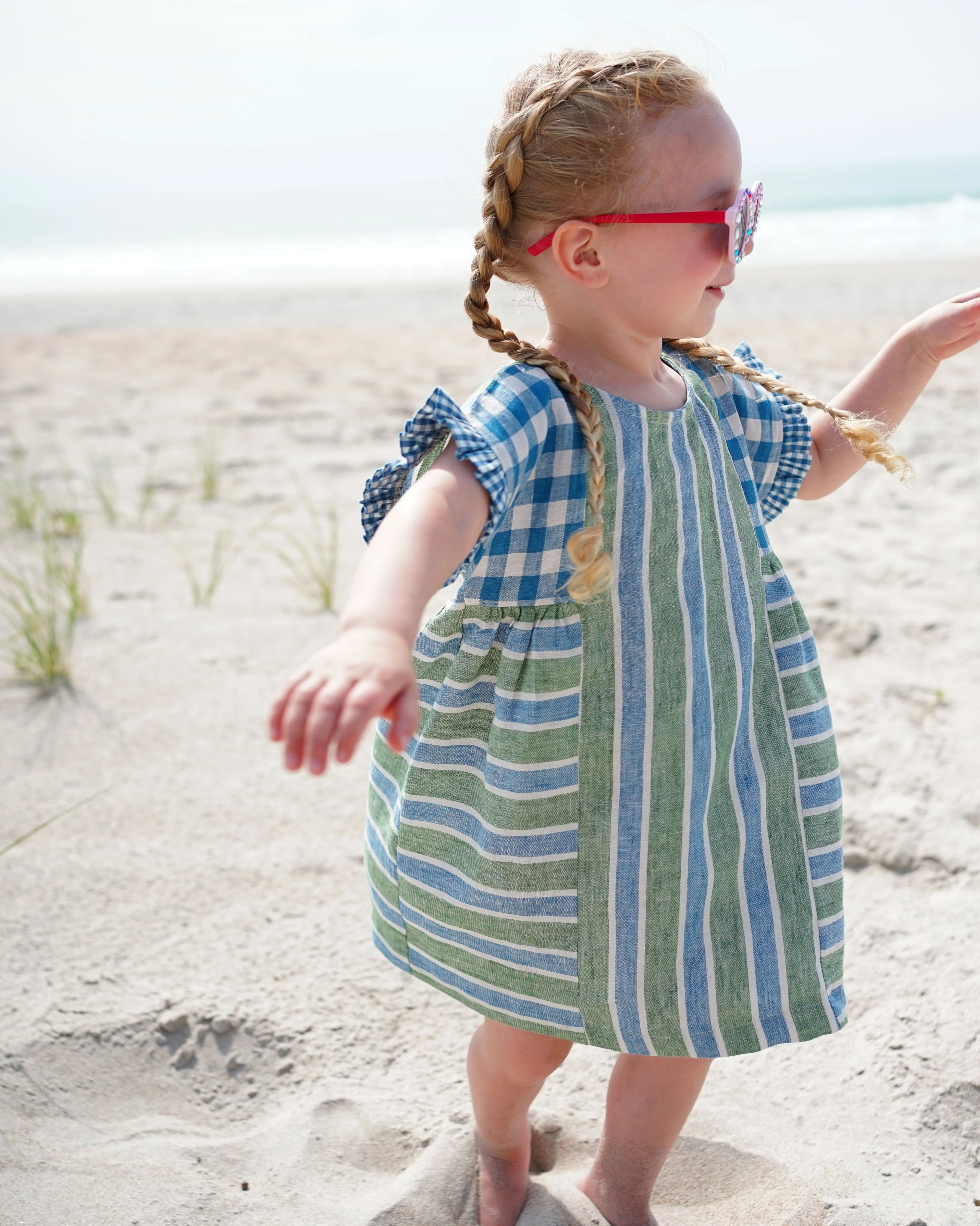 Matchy Matchy Children's Collage Gather Dress - Image 9