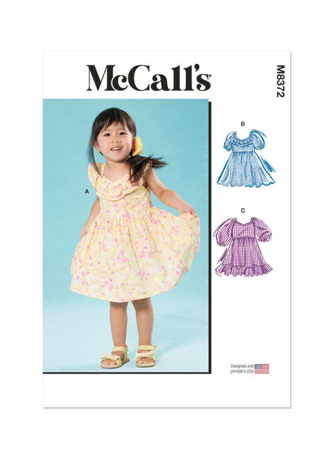 McCalls Baby/Child Dresses M8372 - Image 2