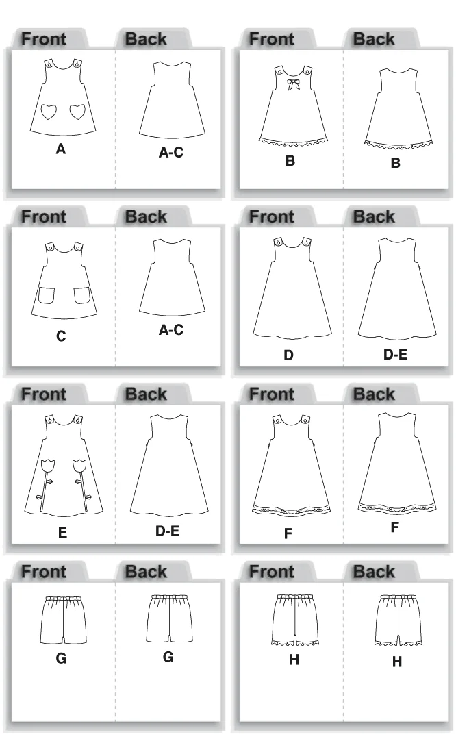 McCalls Baby/Child Outfits M5416 - Image 8