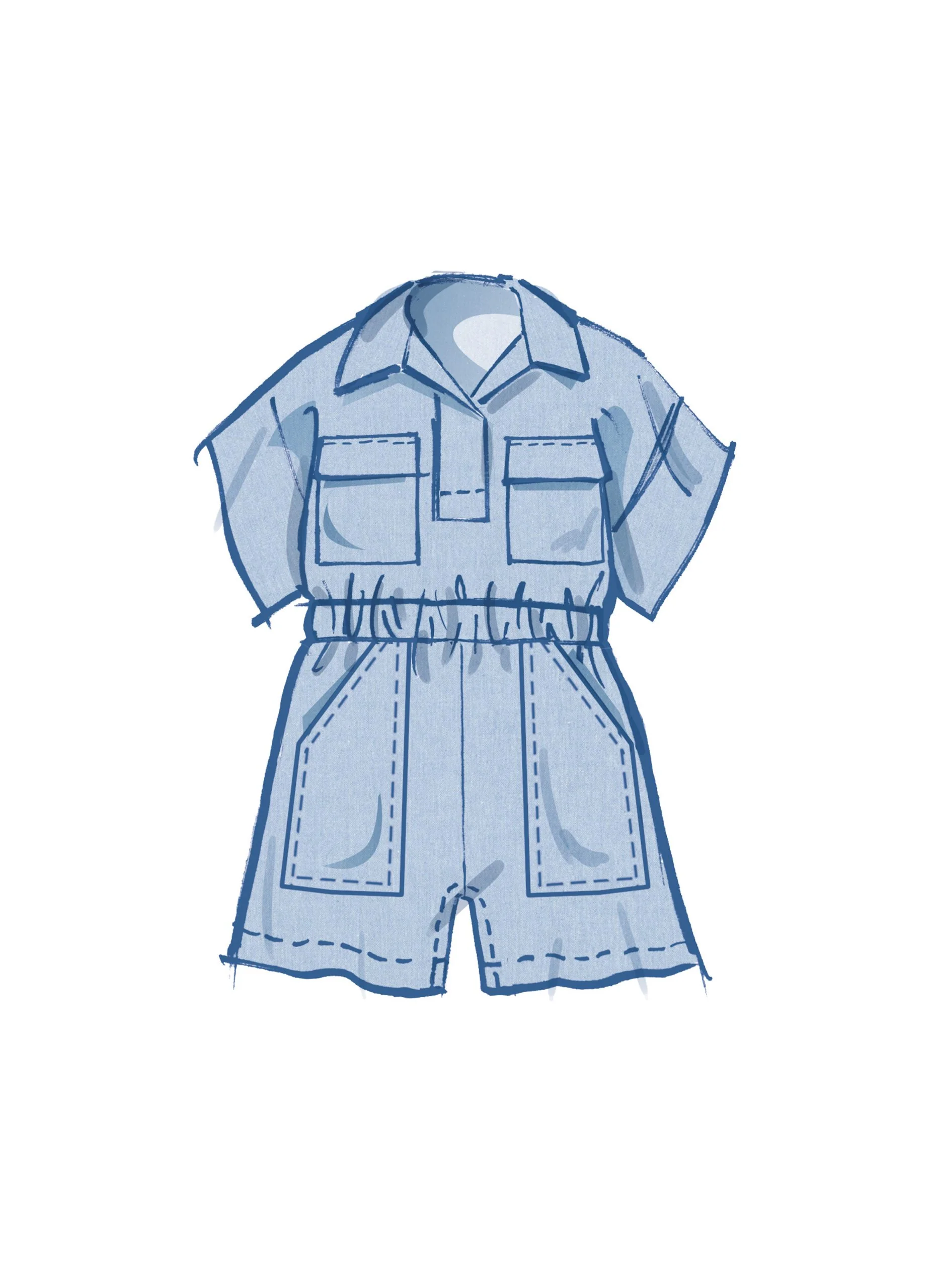 McCalls Baby/Child Top, Romper & Trousers M8461 - Image 4