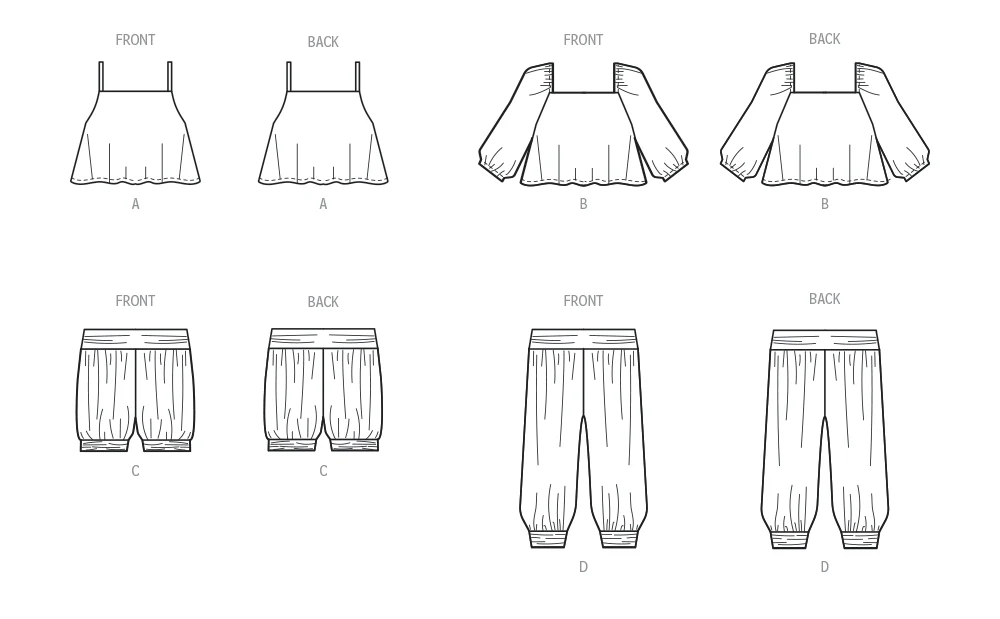 McCalls Baby/Child Top, Shorts & Trousers M8488 - Image 6