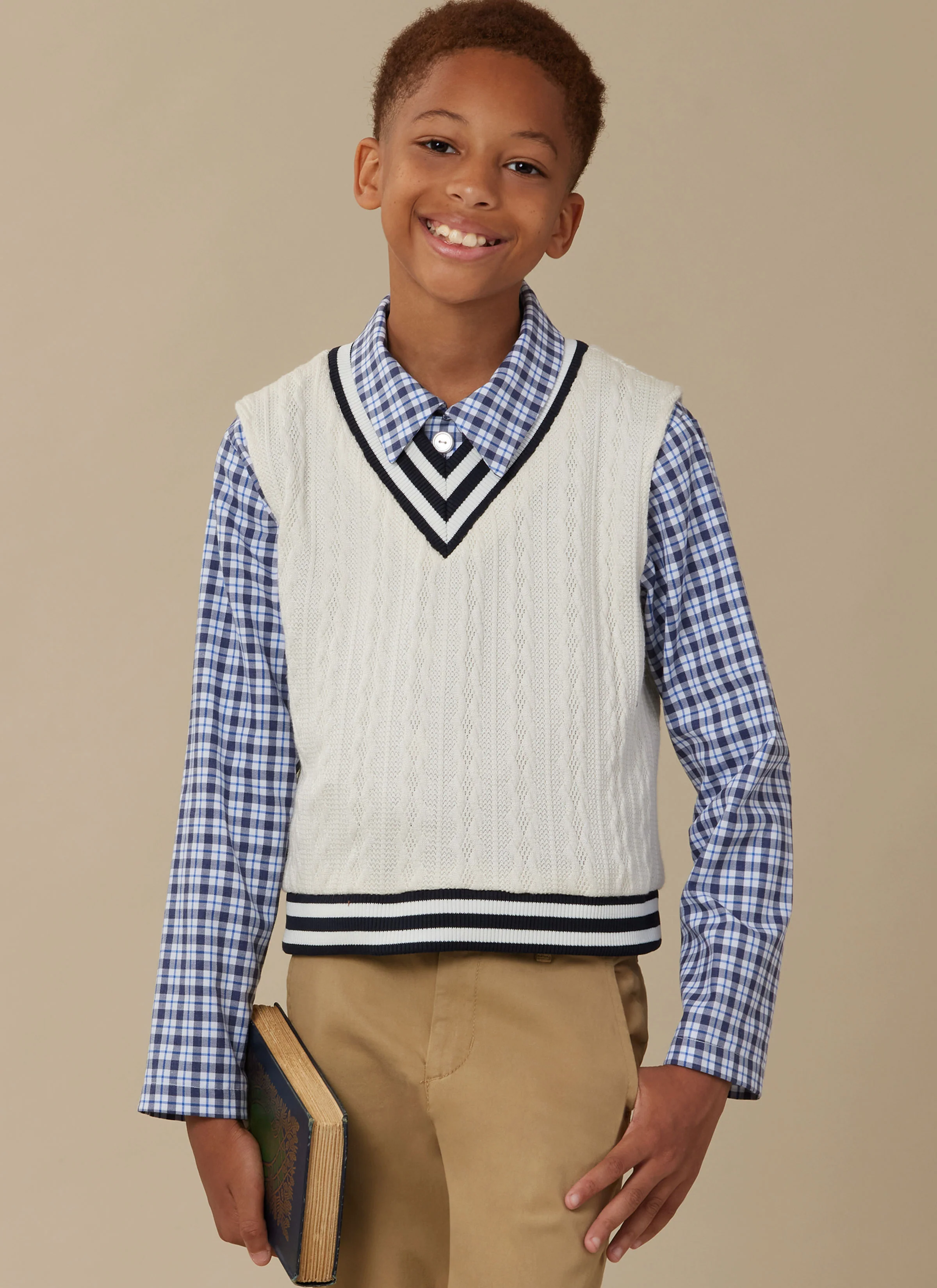 McCalls Boy/Teen Vest, Top & Shirt M8537 - Image 3