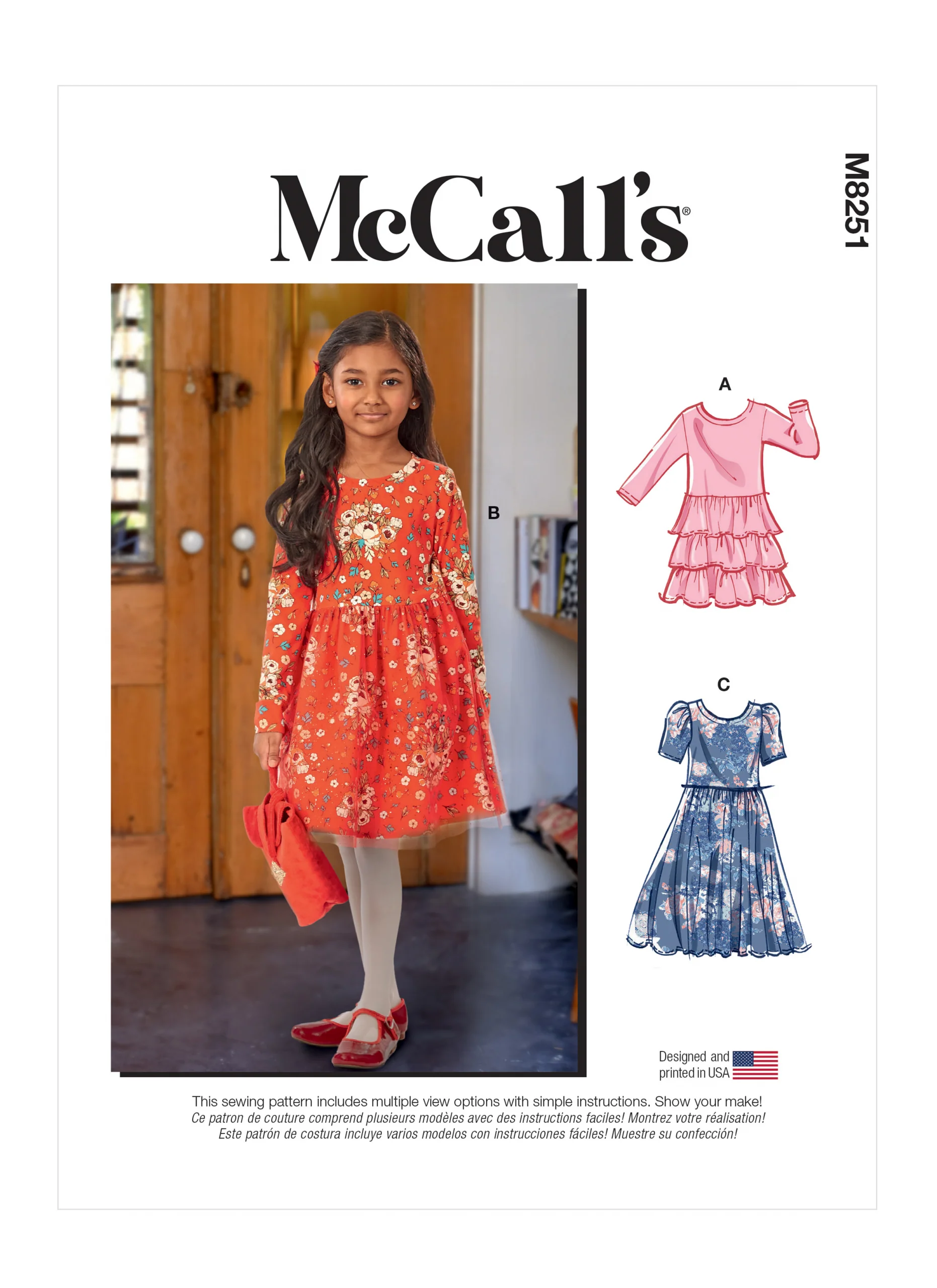 McCalls Child/Teen Dresses M8251 - Image 2