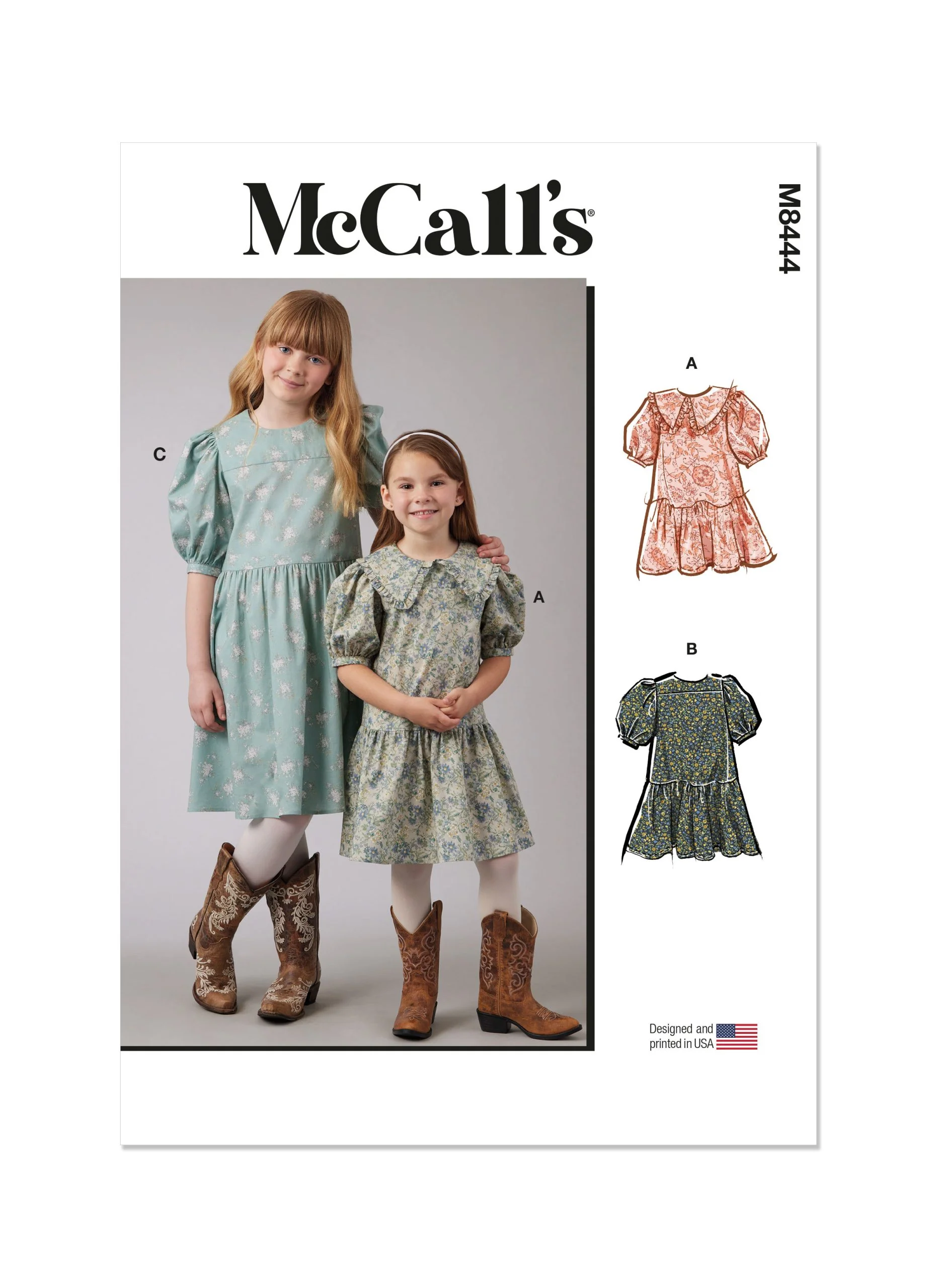 McCalls Child/Teen Dresses M8444 - Image 2