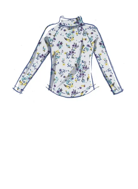 McCalls Child/Teen Knit Top, Dresses and Trousers M8353 - Image 4