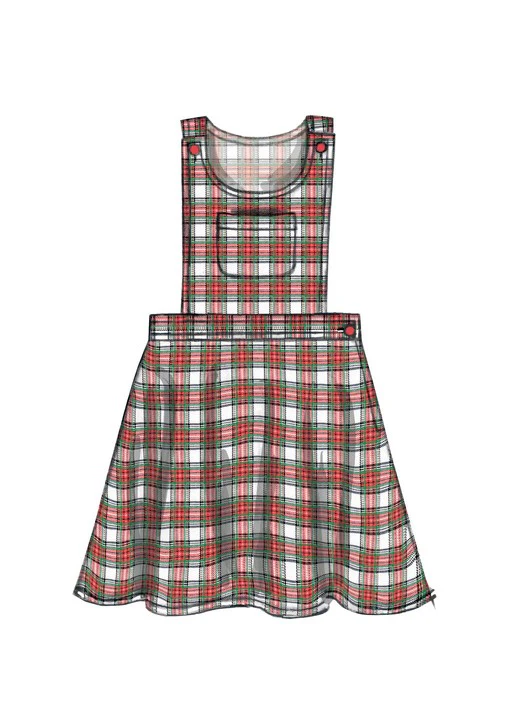 McCalls Child/Teen Pinafore, Dungarees M7459 - Image 5
