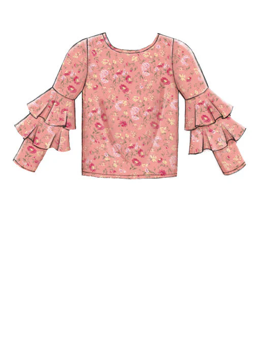 McCalls Child/Teen Tops M7799 - Image 8