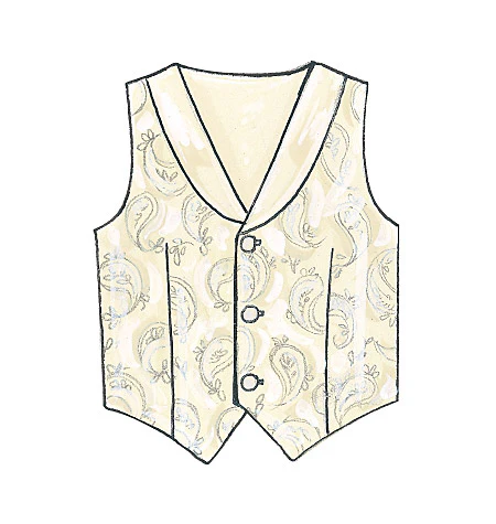McCalls Child Waistcoats, Accessories M7223 - Image 3