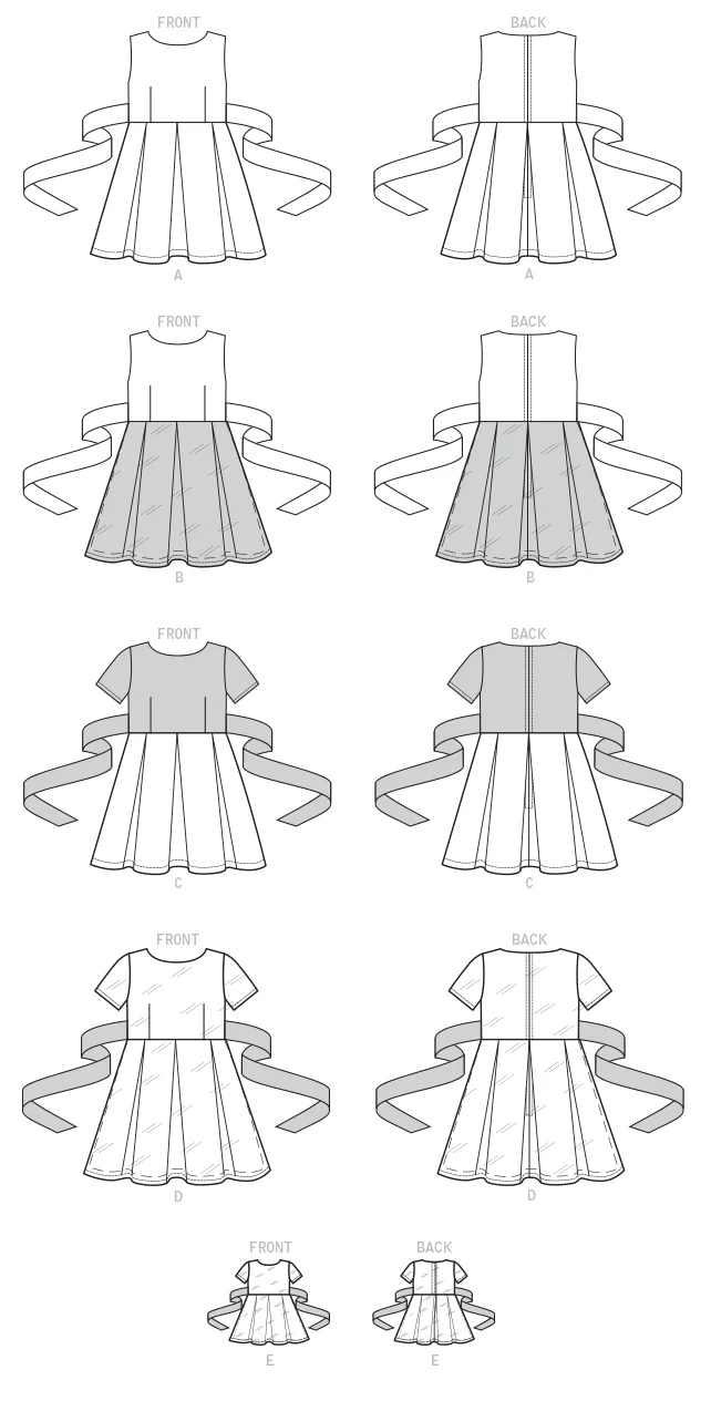 McCalls Children's Dresses M7707 - Image 7