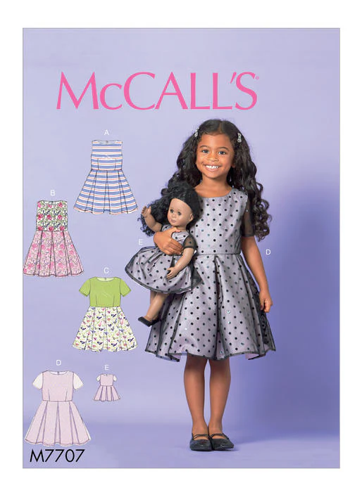 McCalls Children's Dresses M7707 - Image 8