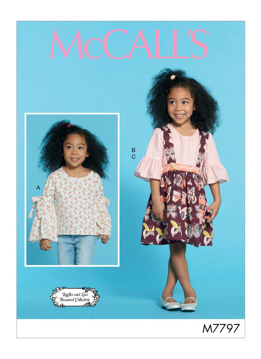 McCalls Children's Tops and Skirt M7797 - Image 9