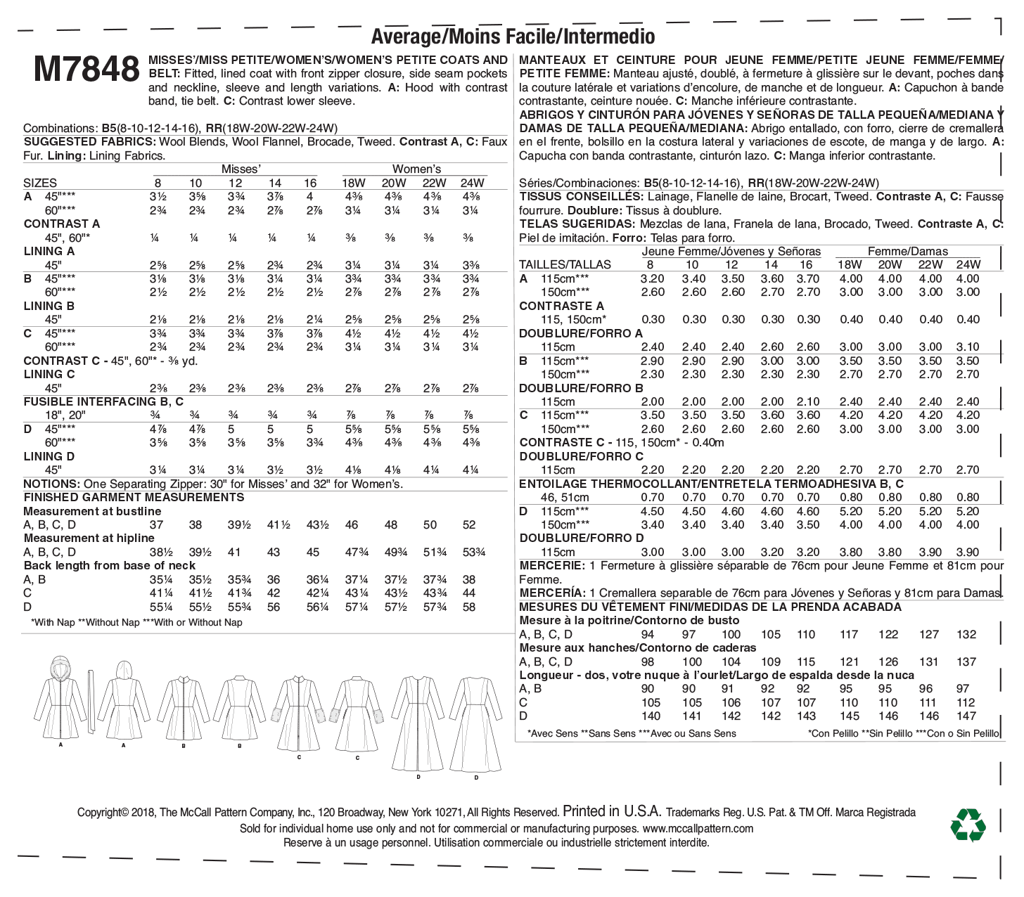 McCalls Coats M7848 - Image 11