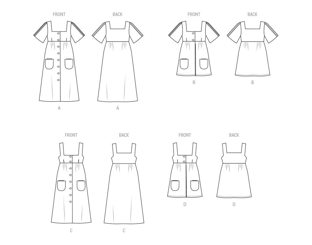 McCall's Dress, Pinafore and Top M8570 - Image 3