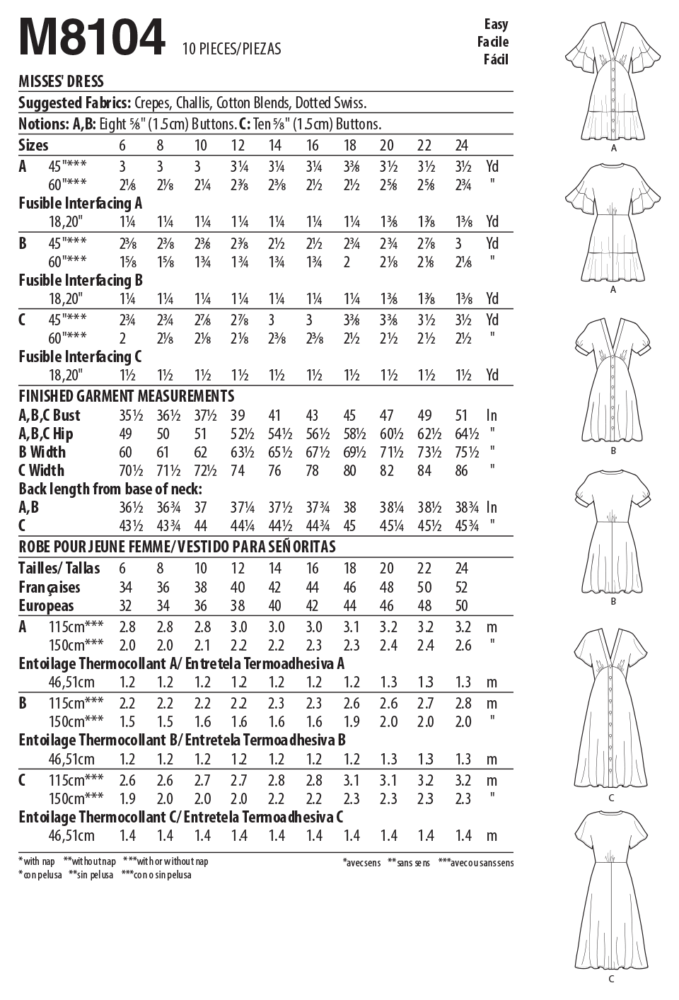 McCalls Dress M8104 - Image 7