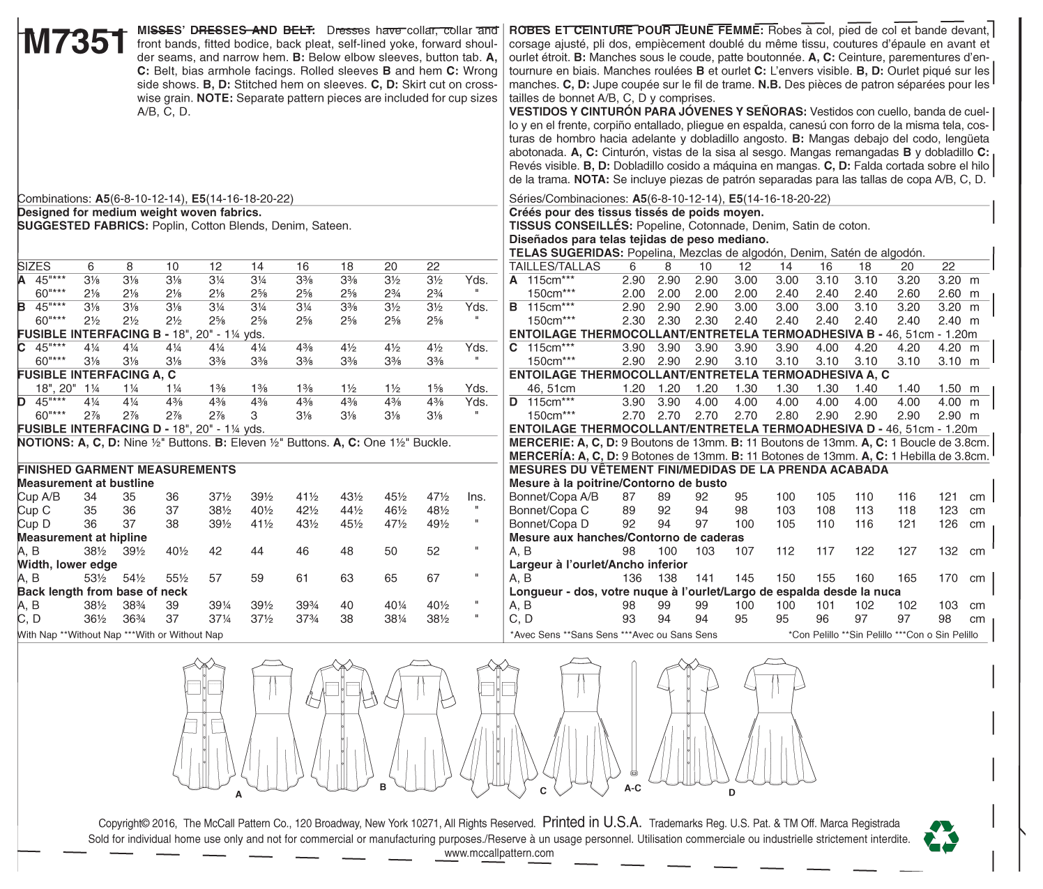 McCalls Dresses M7351 - Image 10
