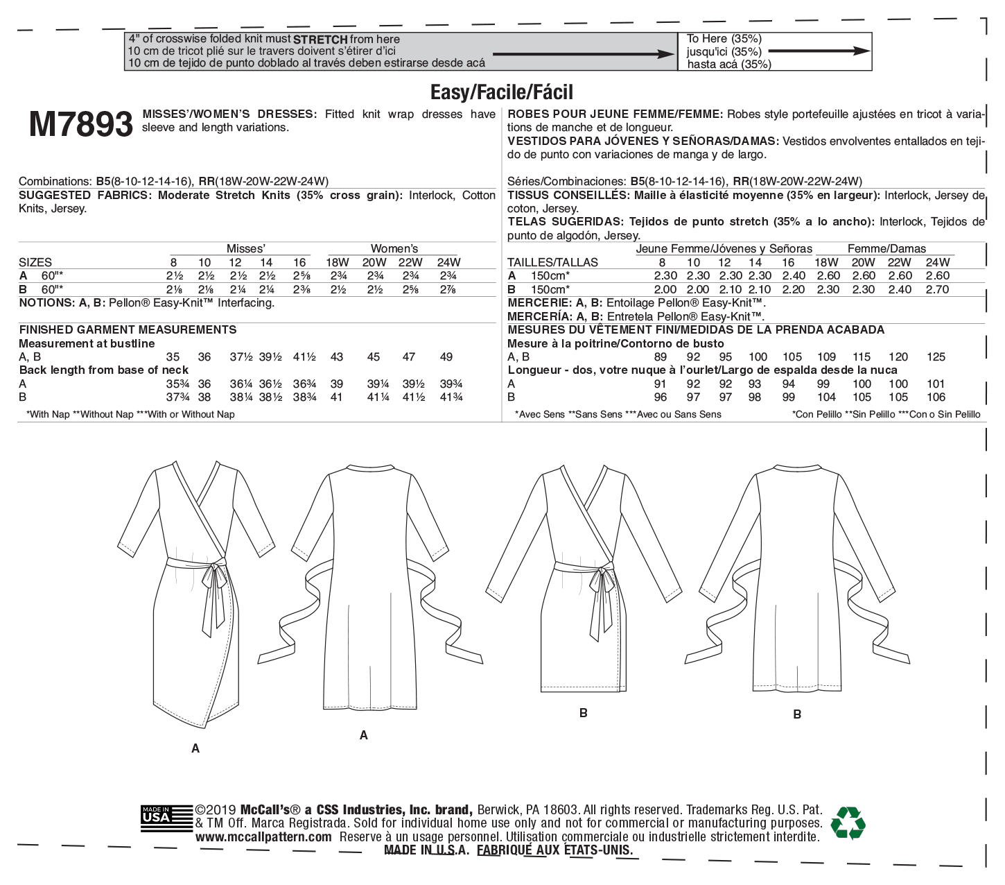 McCalls Dresses M7893 - Image 8