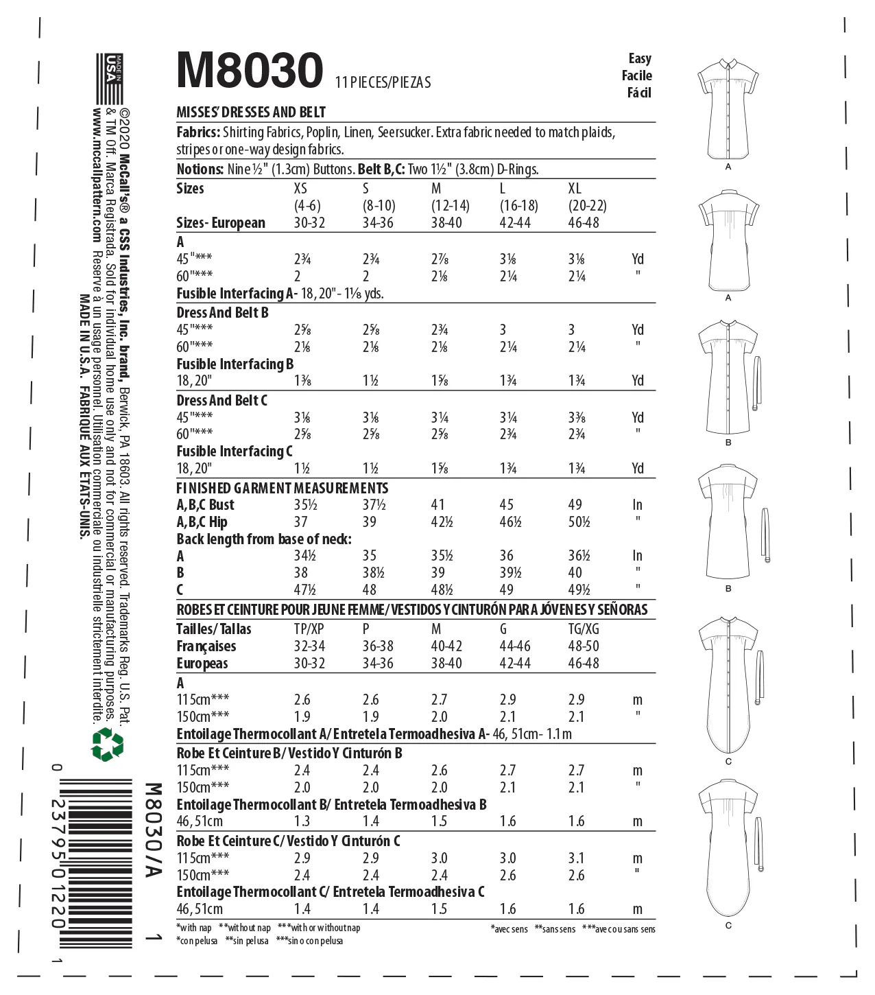 McCalls Dresses M8030 - Image 10