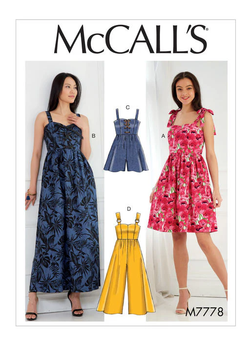 McCalls Dresses, Romper and Jumpsuit M7778 - Image 8