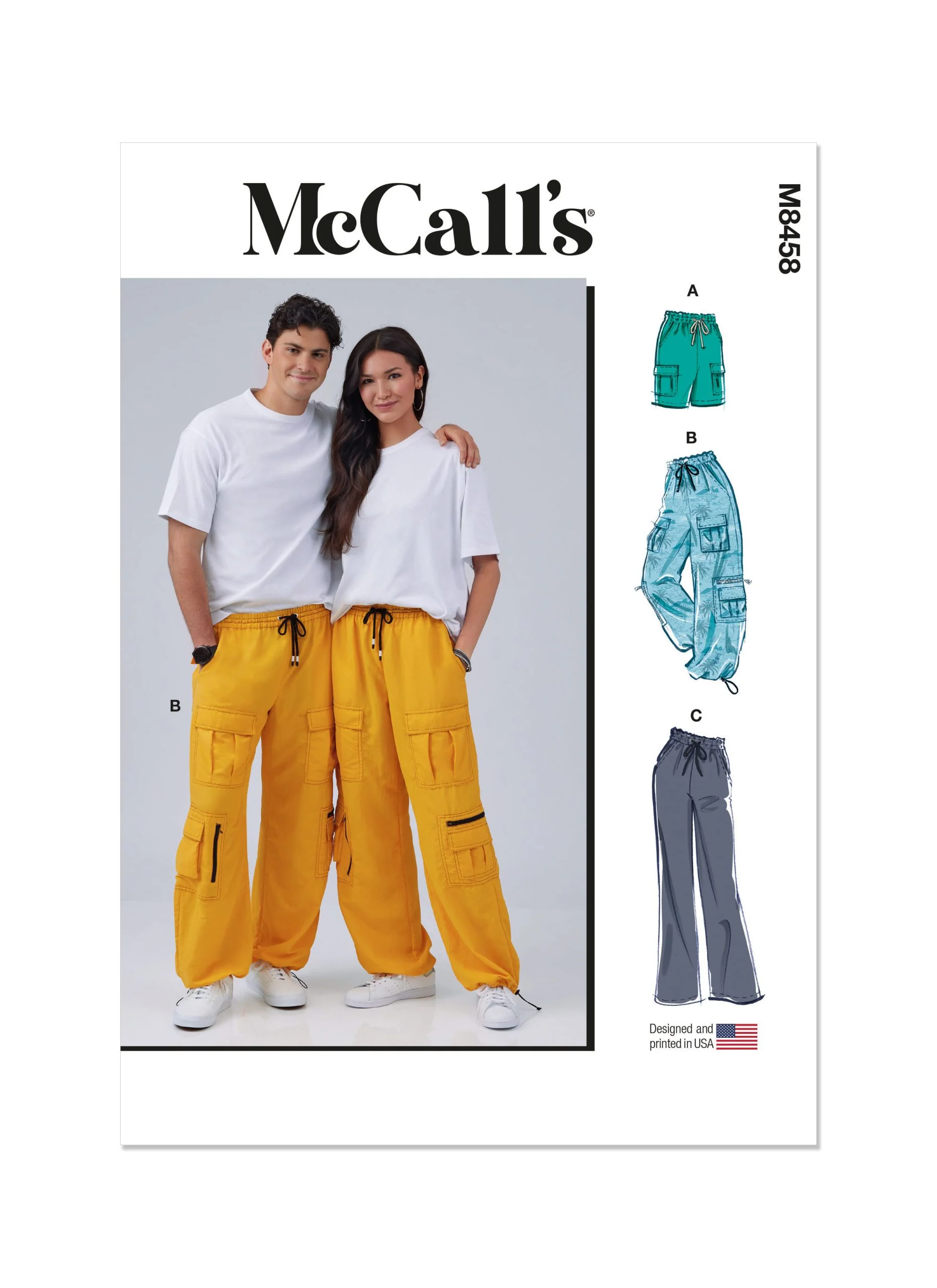 McCalls His & Hers Shorts & Trousers M8458 - Image 2