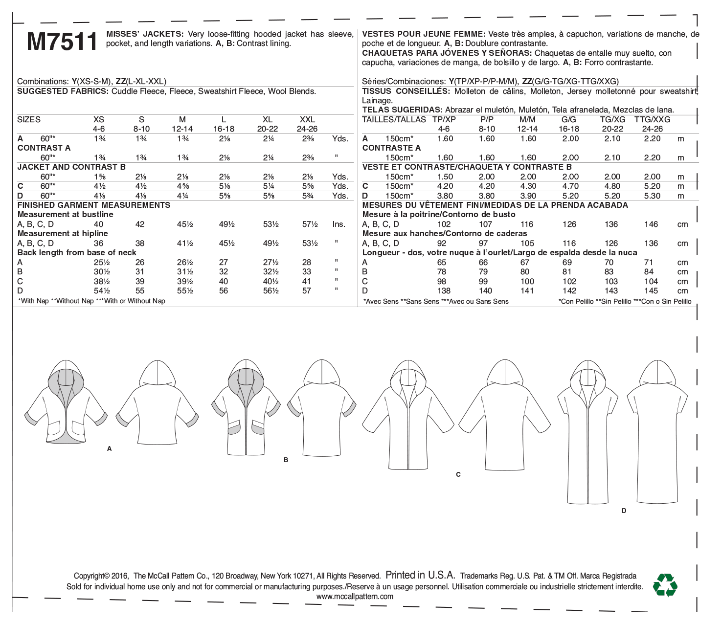 McCalls Jackets M7511 - Image 9