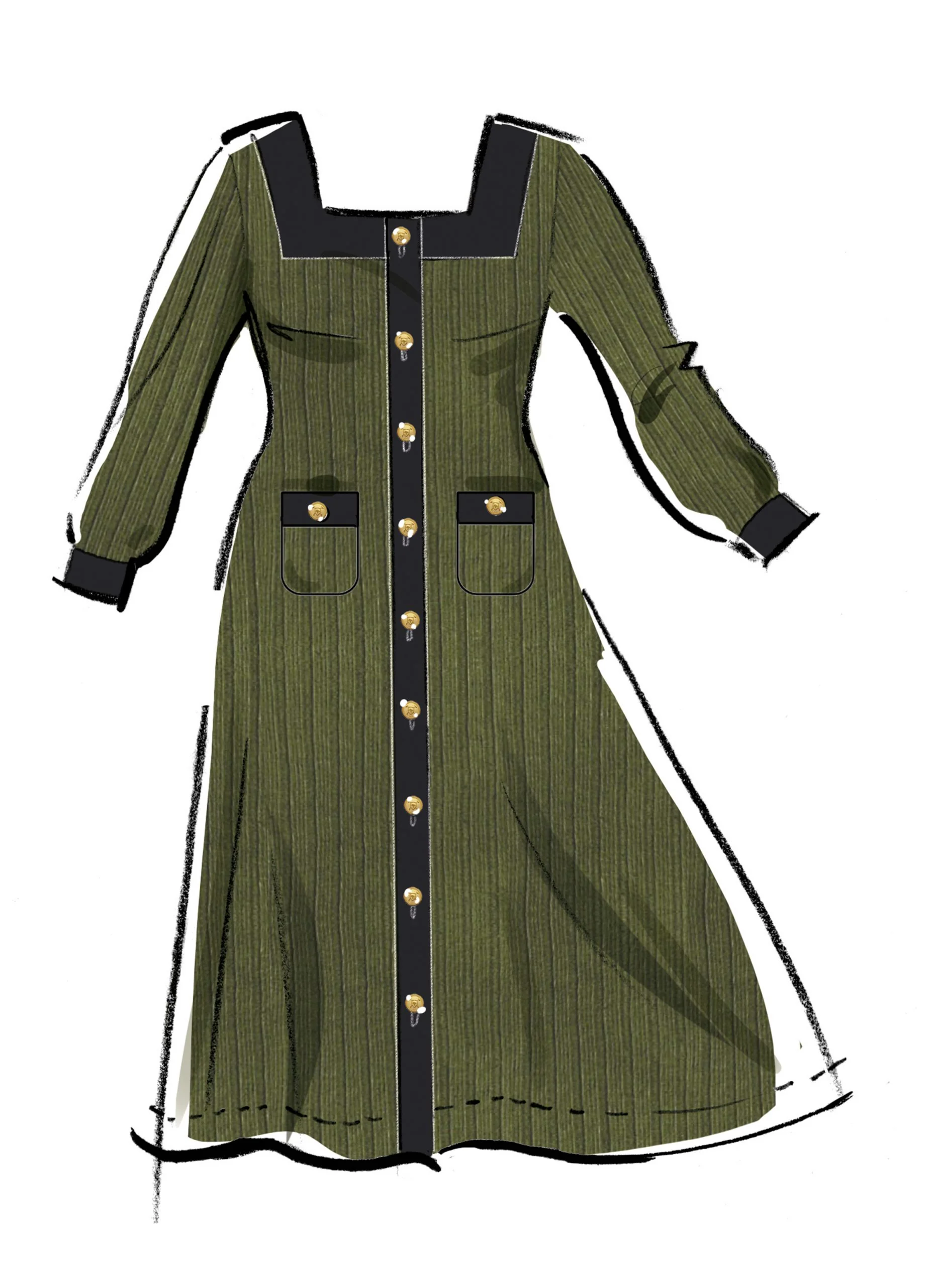 McCalls Knit Dress M8435 - Image 5