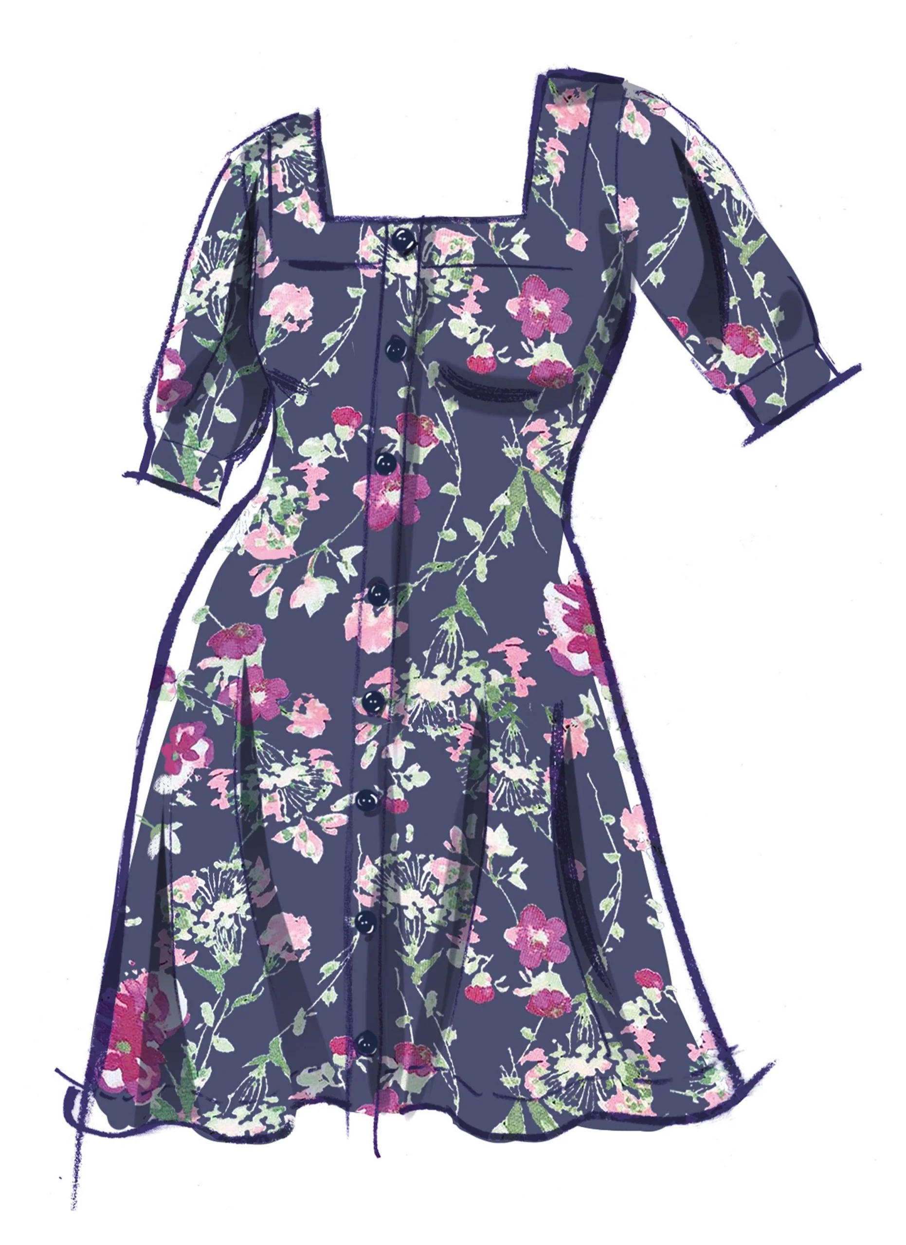 McCalls Knit Dress M8435 - Image 6