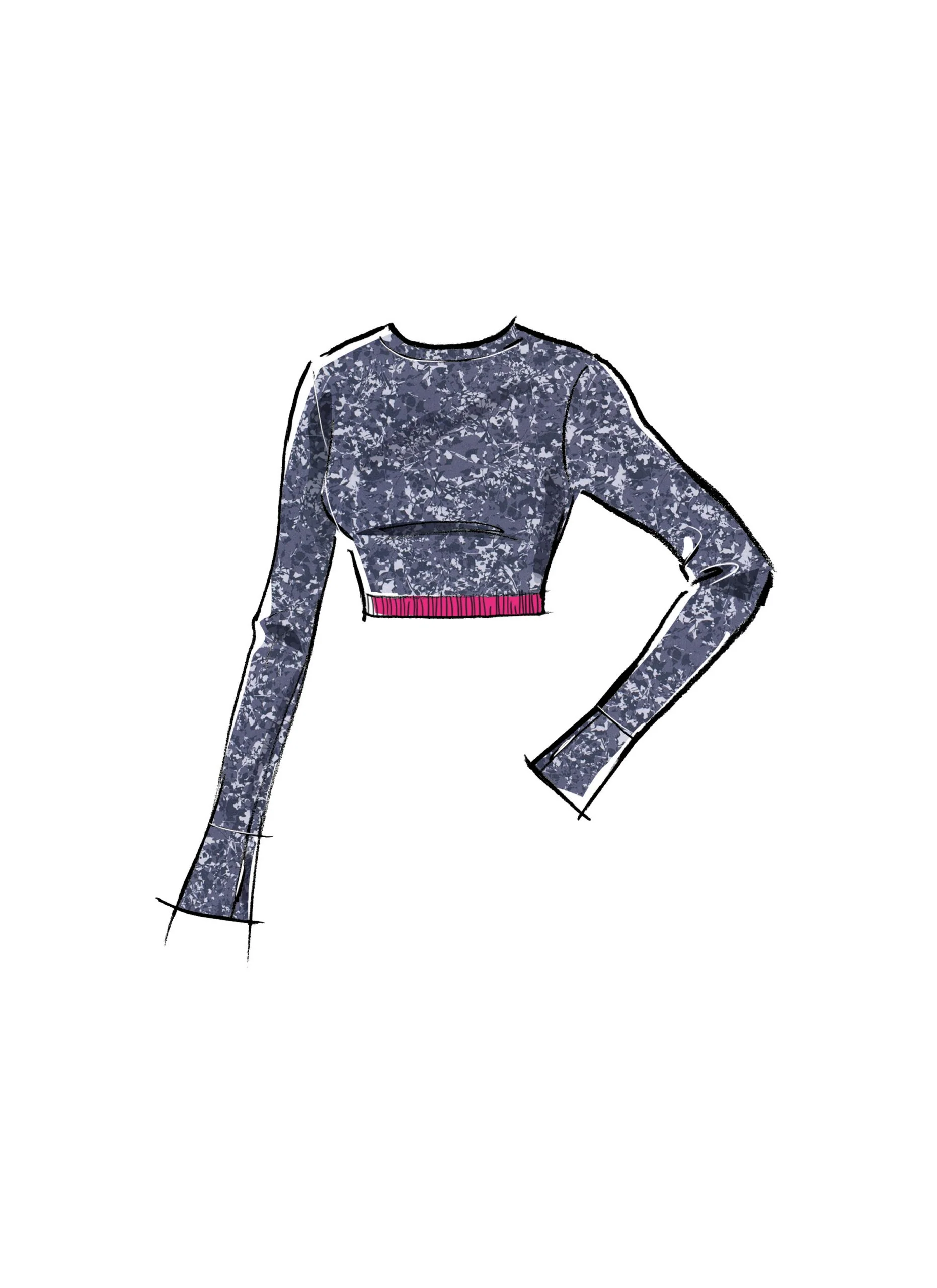 McCalls Knit Top & Leggings M8455 - Image 5