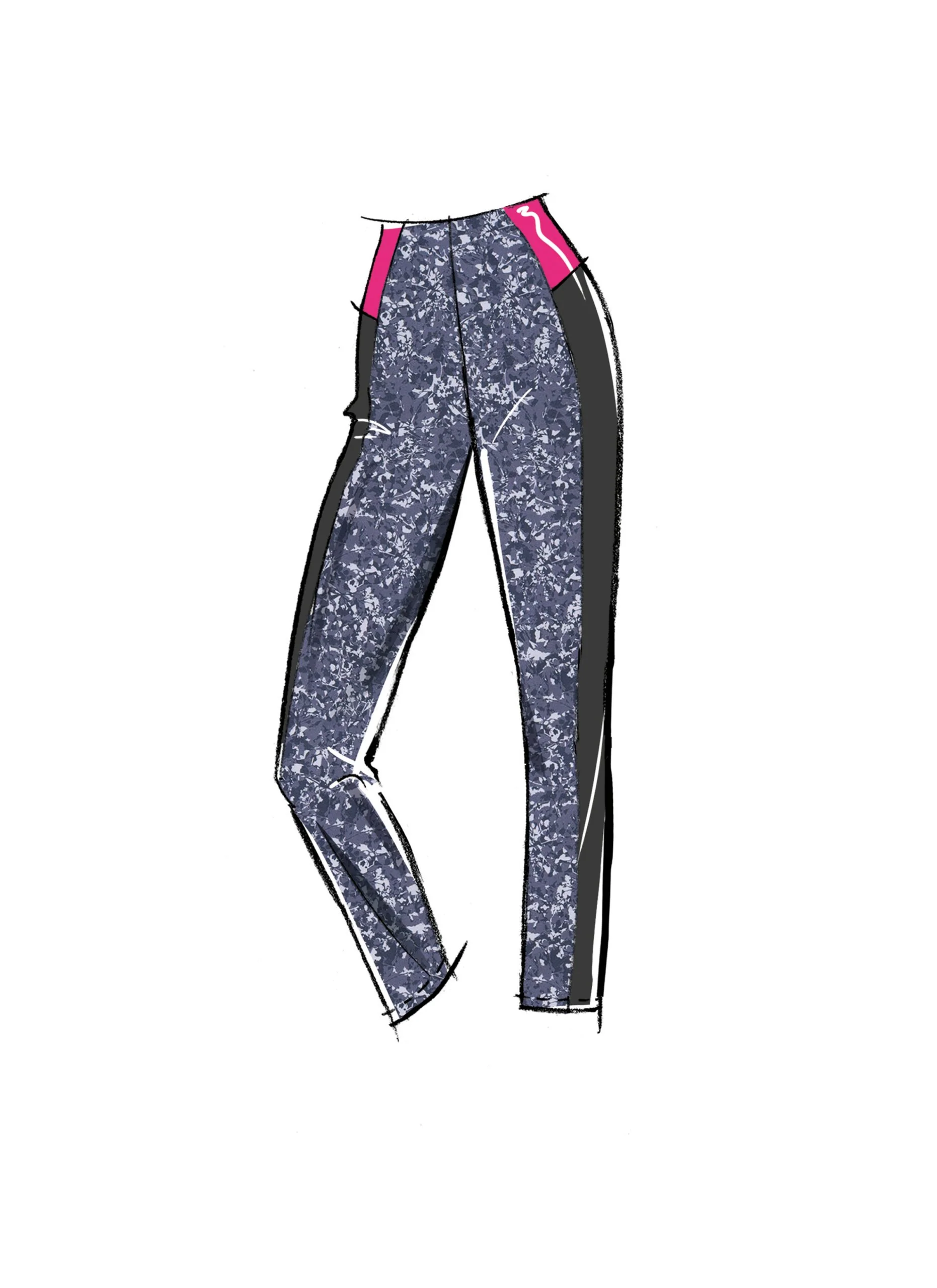 McCalls Knit Top & Leggings M8455 - Image 6