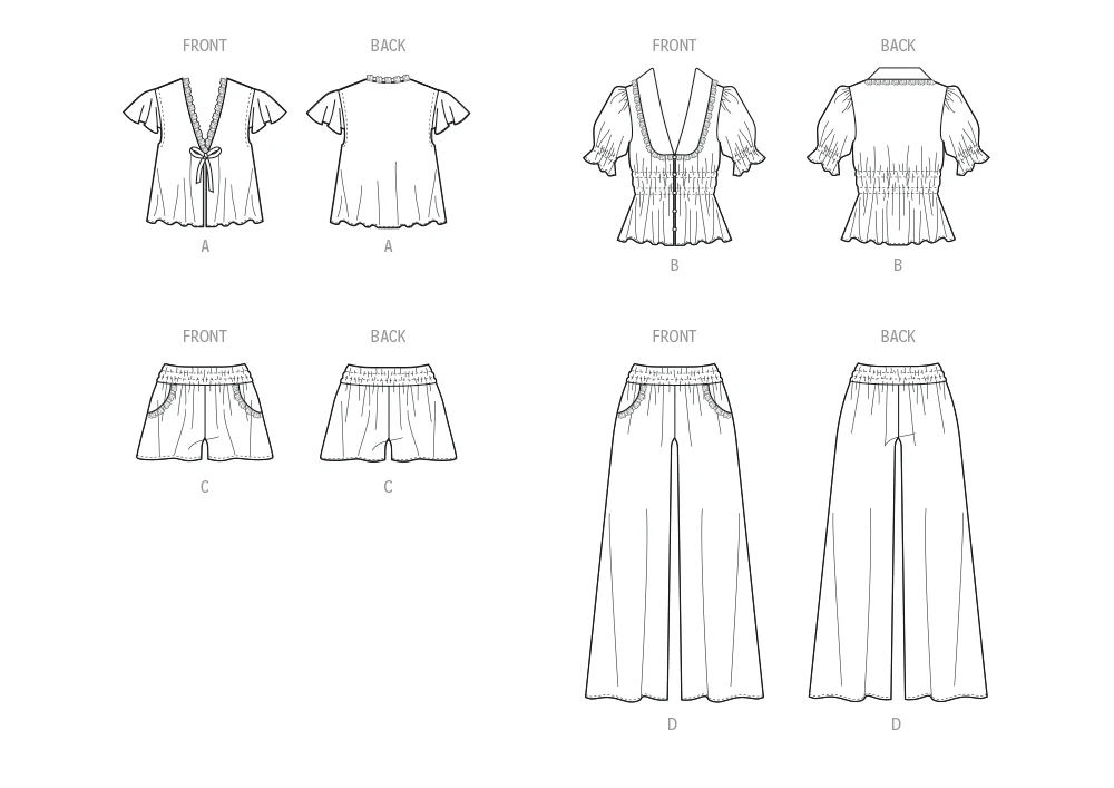 McCall's Lounge Tops, Shorts and Pants M8563 - Image 8