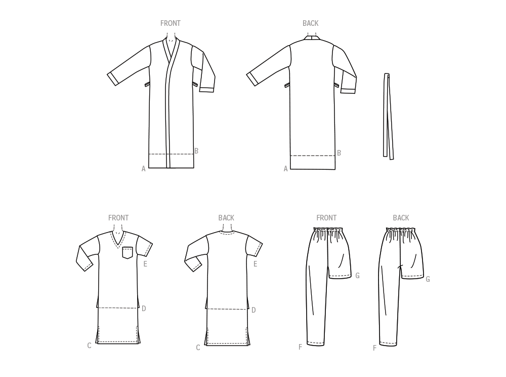 McCalls Men's Nightwear M8443 - Image 12